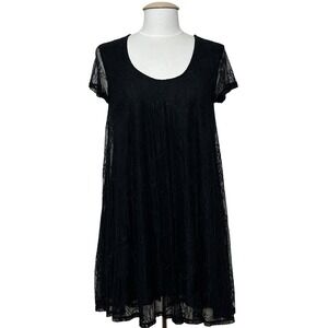 Others Follow Women Dress M Black Paisley Lace Flowy A Line Cocktail Romantic
